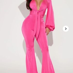 Elegant Pink Jumpsuit